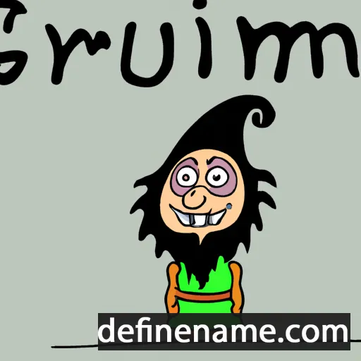 cartoon of the name Grímur