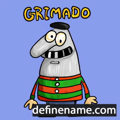 cartoon of the name Grimoaldo