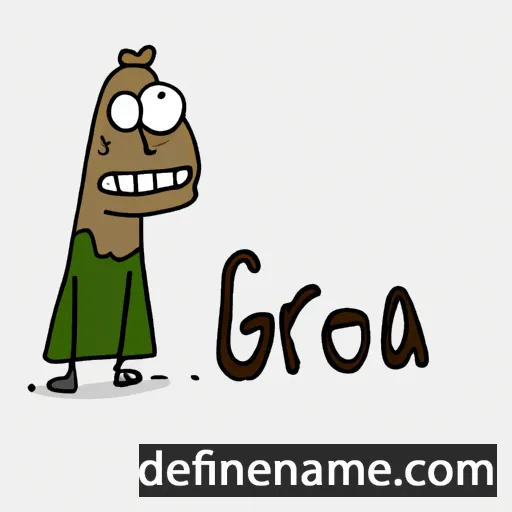 cartoon of the name Groa