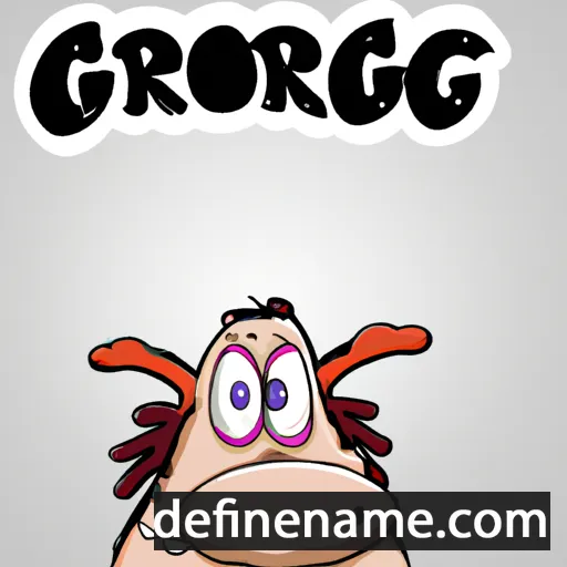 cartoon of the name Grogu