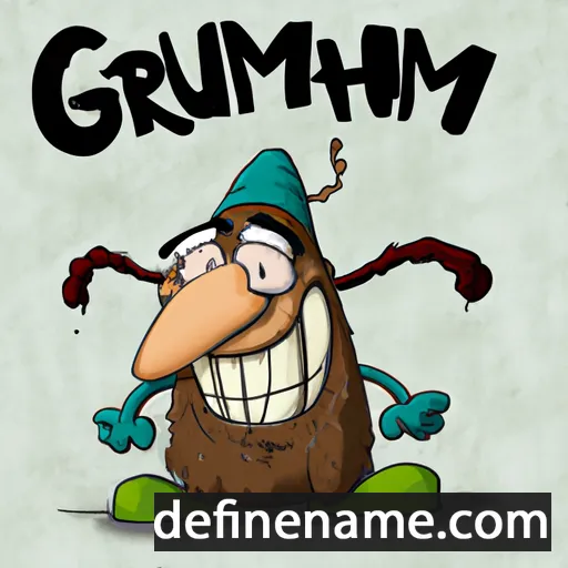 cartoon of the name Gruumsh