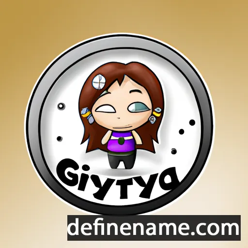 cartoon of the name Gryjta