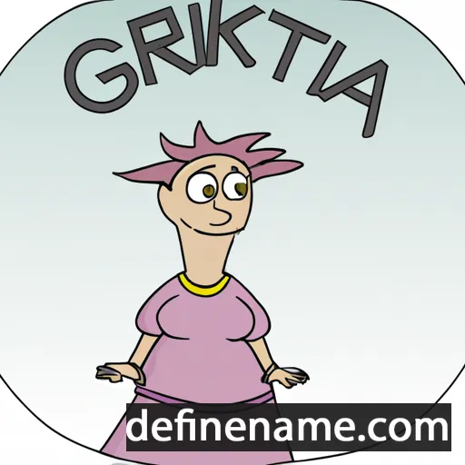 cartoon of the name Gryjtka