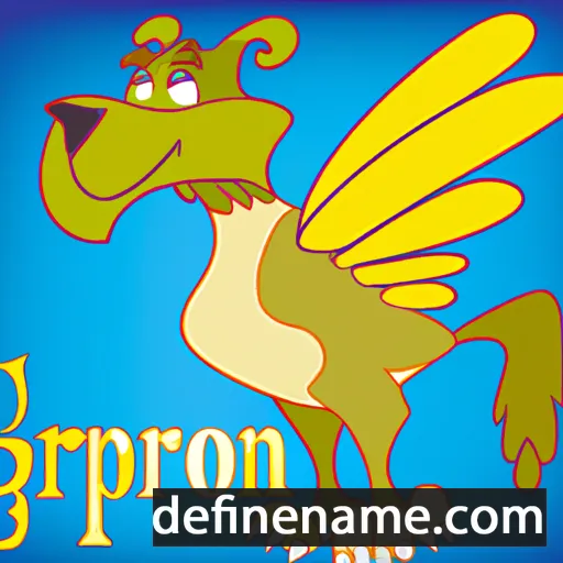 cartoon of the name Gryphon