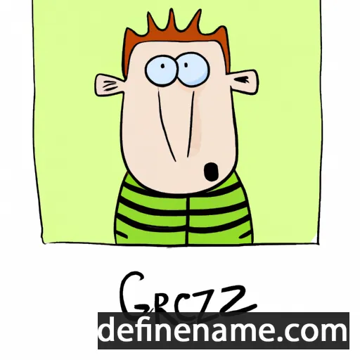 cartoon of the name Grzészk