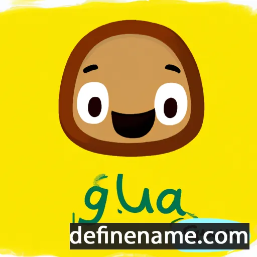 cartoon of the name Gúa