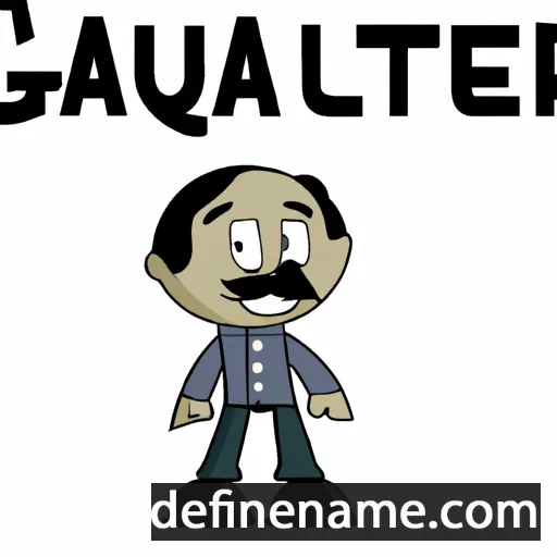 cartoon of the name Gualtero