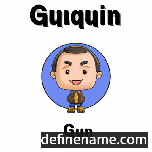 cartoon of the name Guanrui