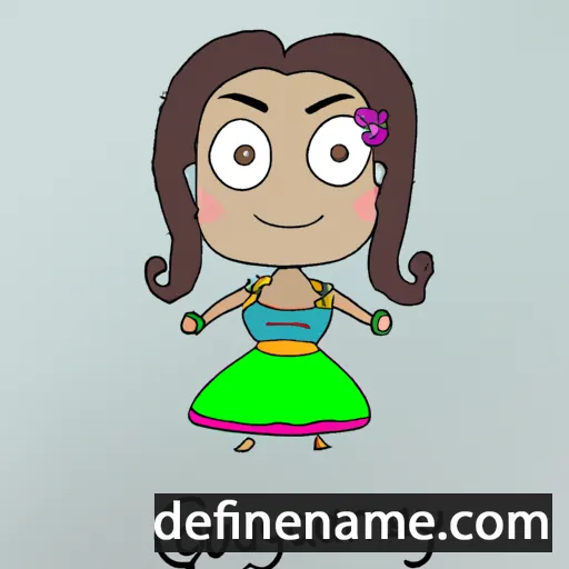 cartoon of the name Guayarmina