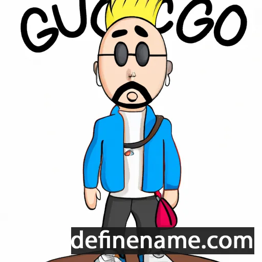 cartoon of the name Guccio