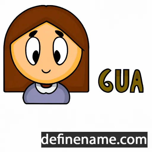 cartoon of the name Gucia