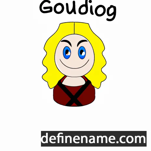 cartoon of the name Gudbjørg