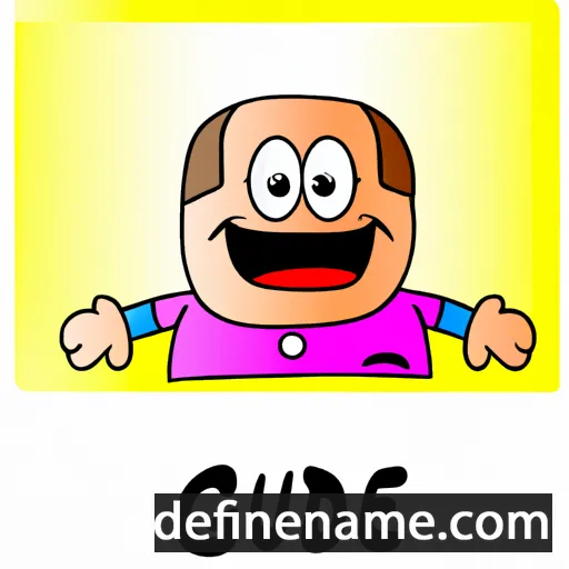 cartoon of the name Gude