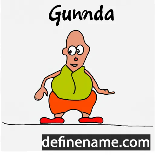 cartoon of the name Gudmunda