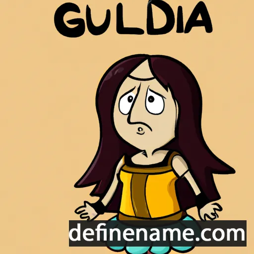 cartoon of the name Gudulia