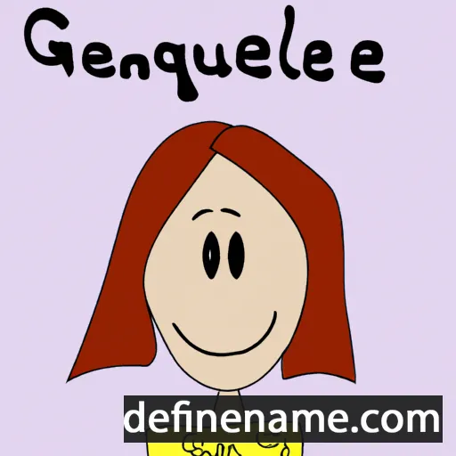 cartoon of the name Guénaëlle