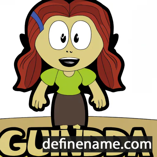 cartoon of the name Guenda