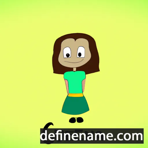 cartoon of the name Guenna