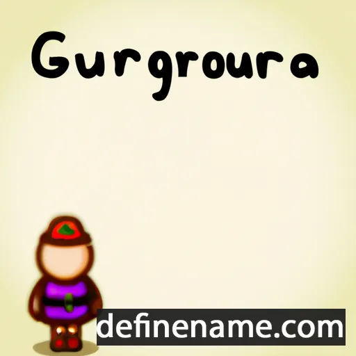 cartoon of the name Guergoria