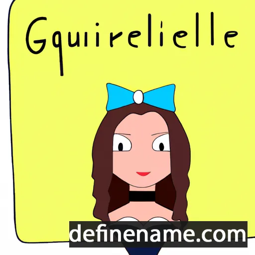 cartoon of the name Guerlaine