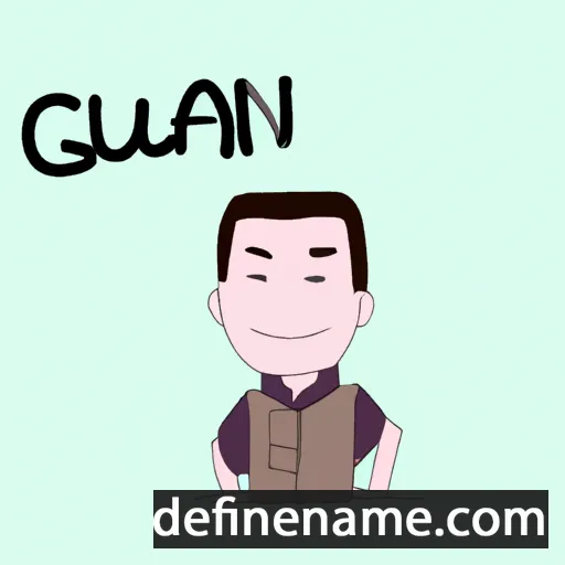 cartoon of the name Guian