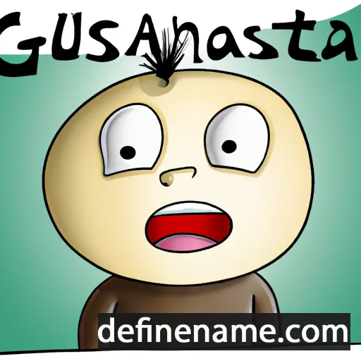 cartoon of the name Gùstawa