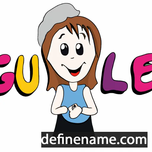 cartoon of the name Gülce