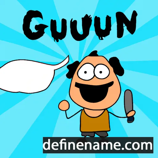 cartoon of the name Gün