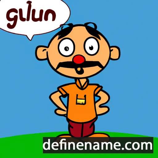 cartoon of the name Günalp