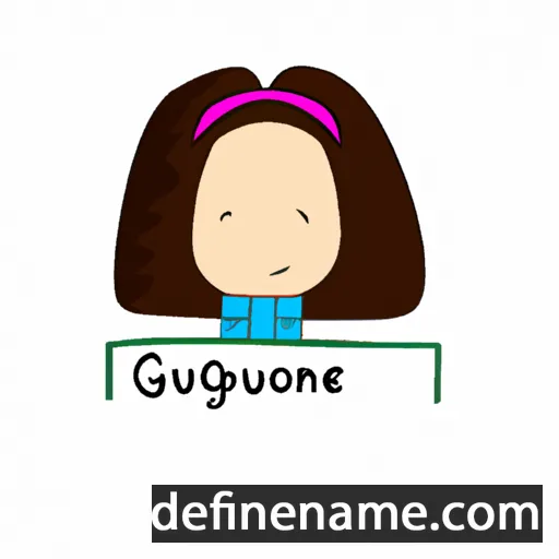 cartoon of the name Guionne