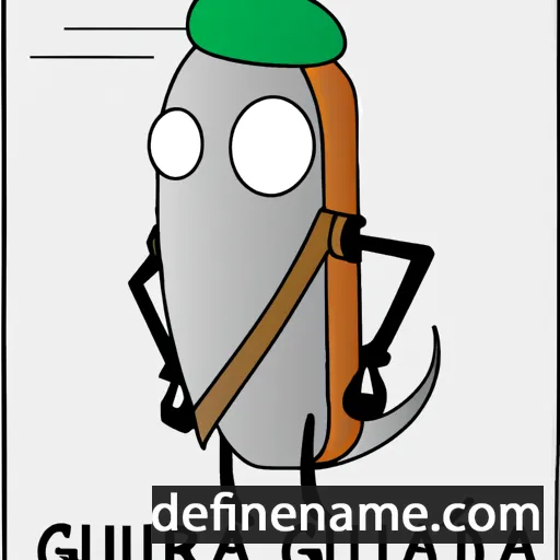 cartoon of the name Guirauda