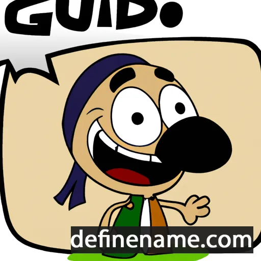 cartoon of the name Gujdó