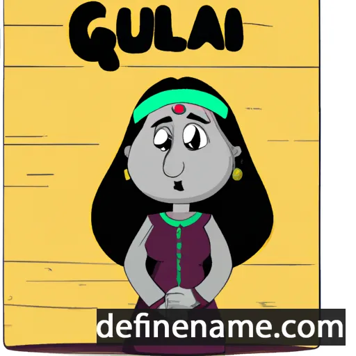 cartoon of the name Gulalai