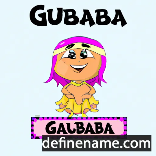 cartoon of the name Gulbahra