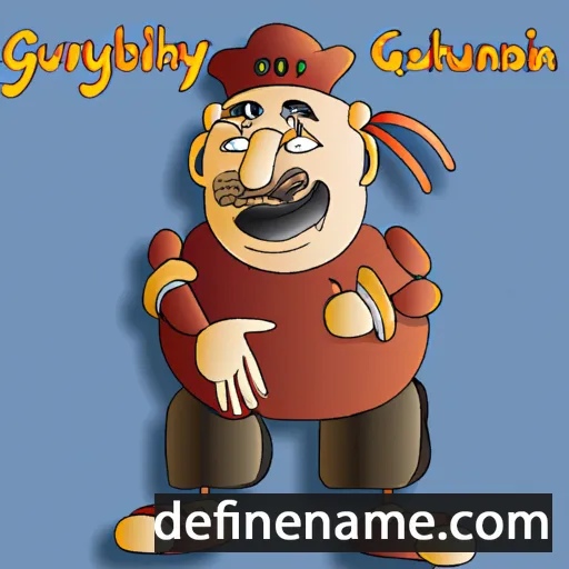 cartoon of the name Gulbarchyn