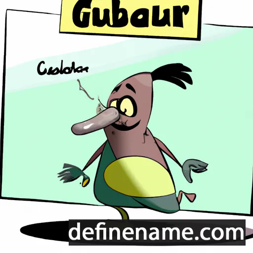 cartoon of the name Gulbarno