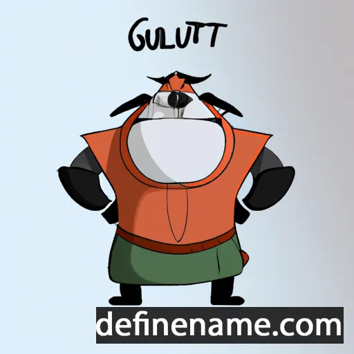 cartoon of the name Gulbaxt