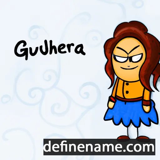 cartoon of the name Gulchehra