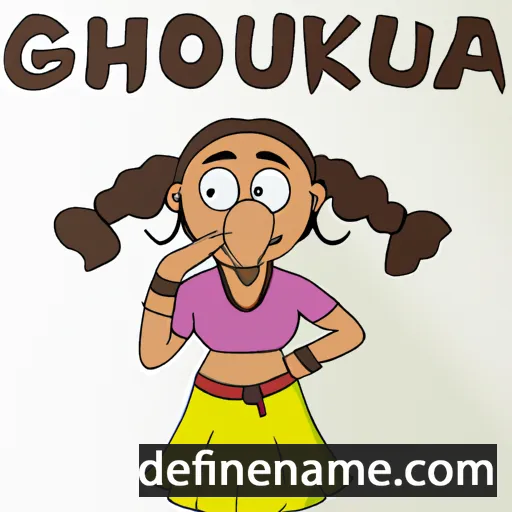 cartoon of the name Gulchekhra