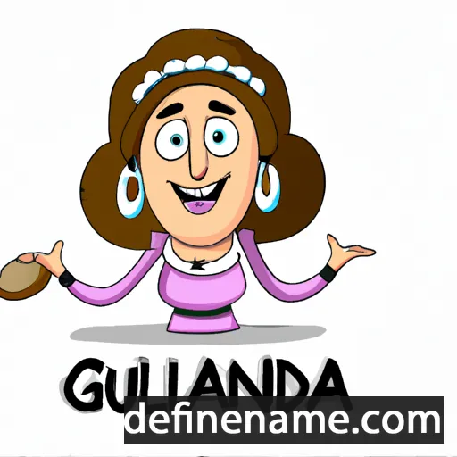 cartoon of the name Guldana