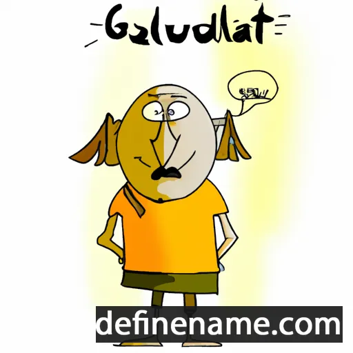 cartoon of the name Guldavlat