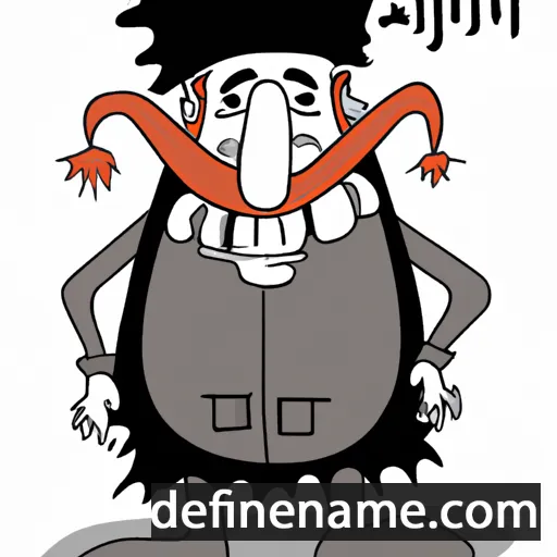 cartoon of the name Guldzhanat