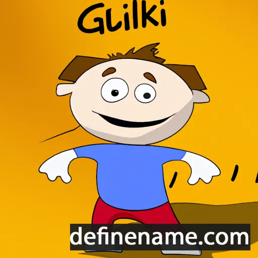 cartoon of the name Gullik