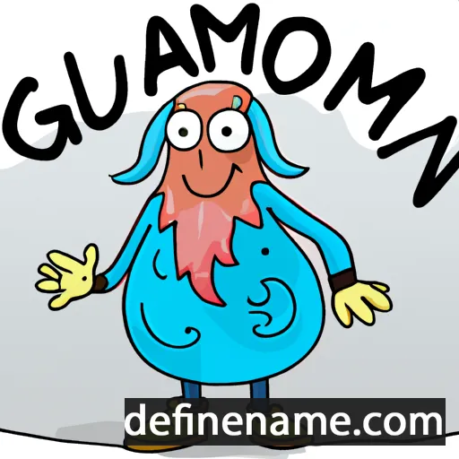 cartoon of the name Gulmarjon