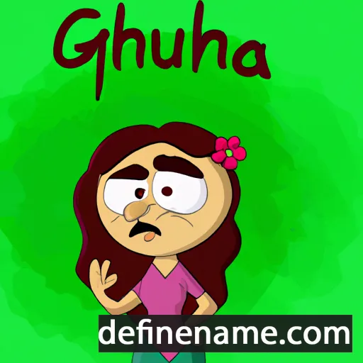 cartoon of the name Gulmohira