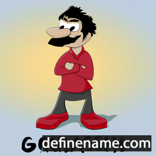 cartoon of the name Gulsharaf