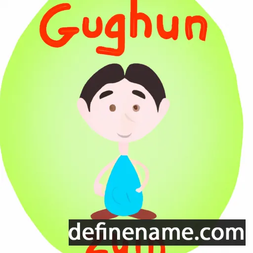 cartoon of the name Gulzhan