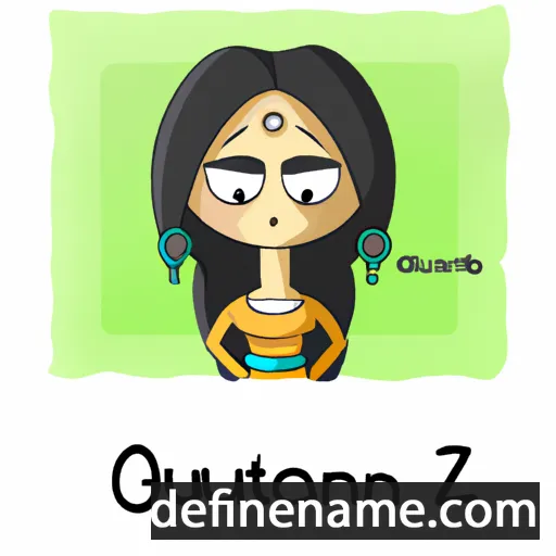 cartoon of the name Gulzhanat