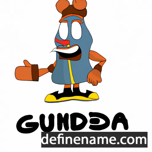 Gundega cartoon