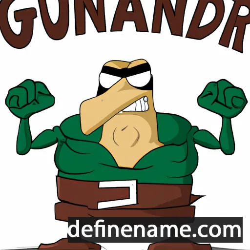 cartoon of the name Gunderad